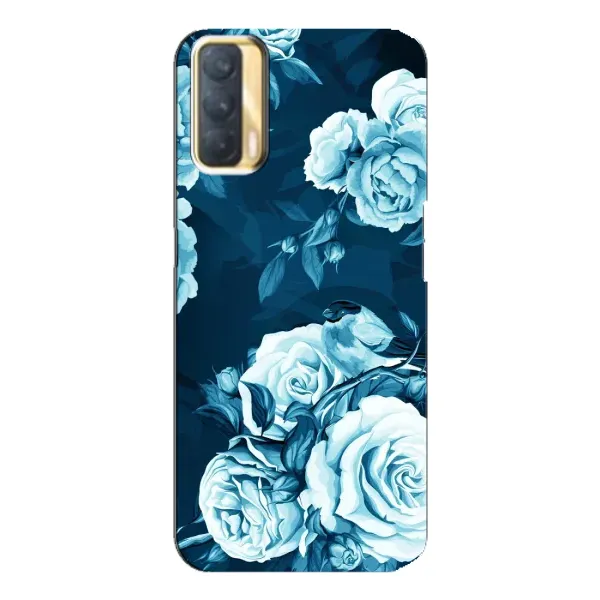 Чехол с принтом «Голубые Бутоны» для OPPO A33 Чехол с принтом «Голубые Бутоны» для OPPO A33