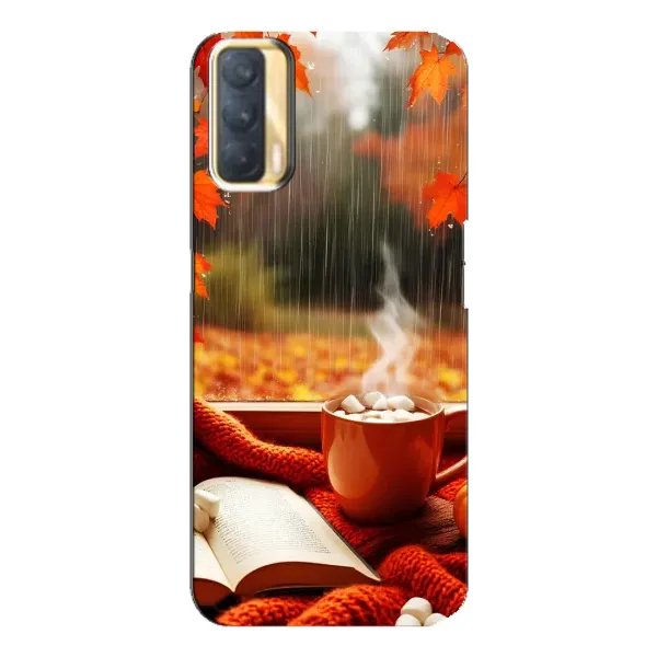 Чохол з принтом «Кава і дощ» для OPPO A33 Чохол з принтом «Кава і дощ» для OPPO A33