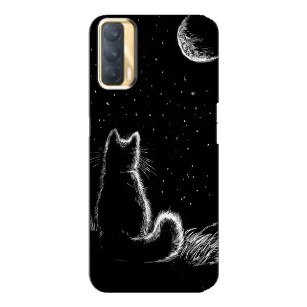 Чехол с принтом «Котик и луна» для OPPO A33