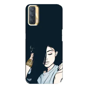 Чехол с печатью для Oppo A33 - (Мода) (AlphaPrint) (Красивая девочка)