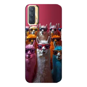 Чехол с принтом «Ламы в очках» для OPPO A33