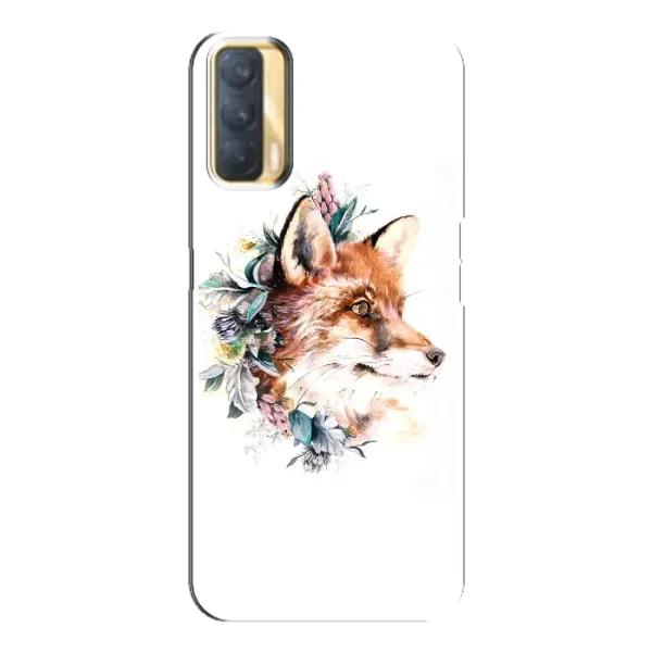 Чохол з принтом «Лиса в квітах» для OPPO A33