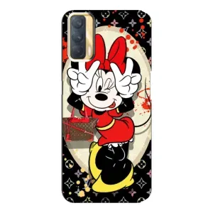 Чехол Disney Mouse Oppo A33 (PREMIUMPrint) (Минни peace)