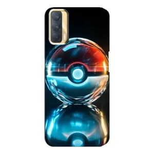 Чехол с Пикачу на Oppo A33 (Мяч Пикачу)
