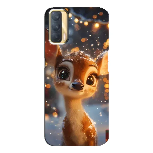 Чехол с принтом «Олененок среди гирлянд» для OPPO A33 Чехол с принтом «Олененок среди гирлянд» для OPPO A33