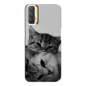Чехол с рисунком кот на Oppo A33 (Пара котов)