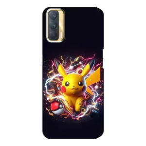 Чехол с Пикачу на Oppo A33 (Пикачу с мячом)