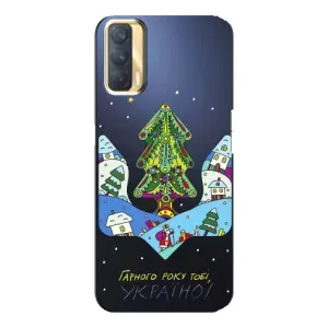 Чехол с принтом «Рождественский герб» для OPPO A33