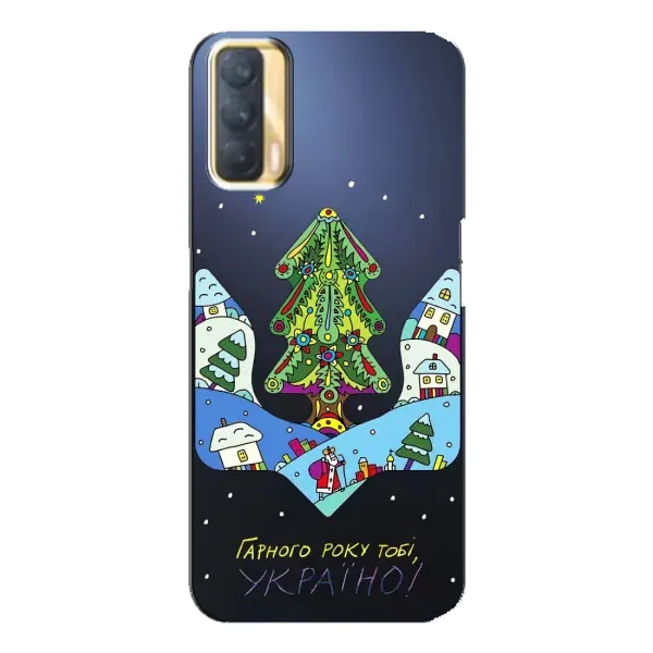 Чехол с принтом «Рождественский герб» для OPPO A33