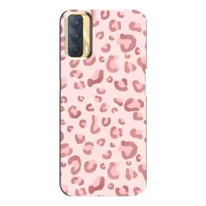 Чехол с розовым рисунком для Oppo A33 (Розовый леопард)