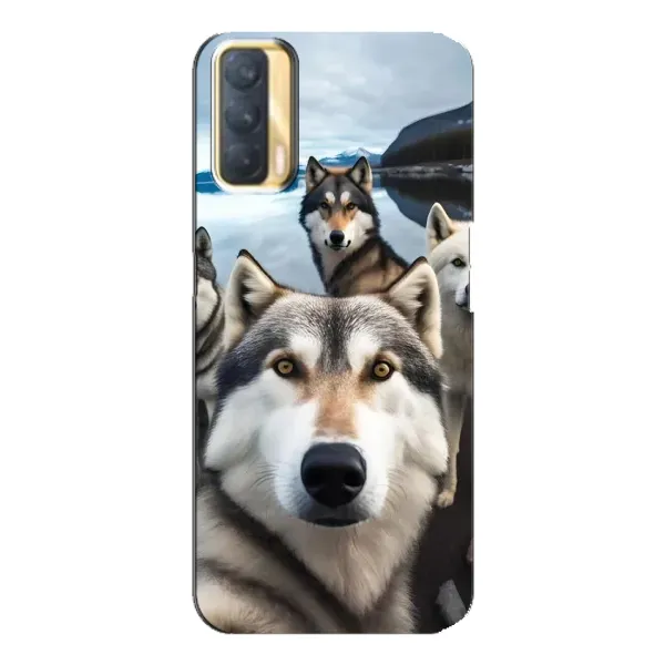 Чехол с принтом «Селфи ХАски» для OPPO A33 Чехол с принтом «Селфи ХАски» для OPPO A33
