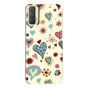 Чехол с принтом «Сердечки» для OPPO A33