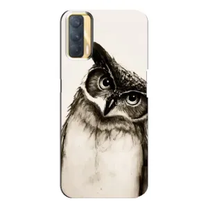 Чохол з пташками на Oppo A33 (VPrint) (Сова)