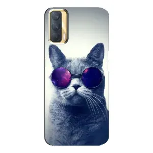 Чехол с принтом для Oppo A33 (AlphaPrint) Модные коты (Стильный кот)
