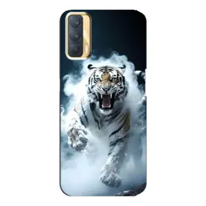 Чехол с принтом «Белый тигр в дыму» для OPPO A33