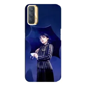 Силиконовый чехол с картинкой для Oppo A33 (Венсдей)
