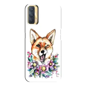 Чохли з картинкою Лисичка для Oppo A33 (VPrint) (Весела лисичка)