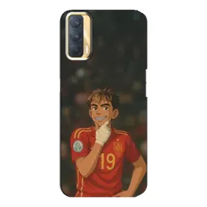 Чехол с футболистом Ламин Ямаль Oppo A33 (Ямаль аниме)