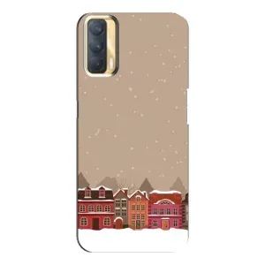 Новогодние, Праздничные Чехлы для Oppo A33 - 2024 год (Зимний город)