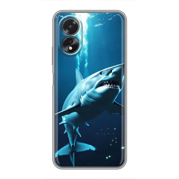 Чехол с принтом «Акула под водой» для OPPO A38