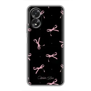 Чохол з бантиками на OPPO А38 (Банти на чорному)