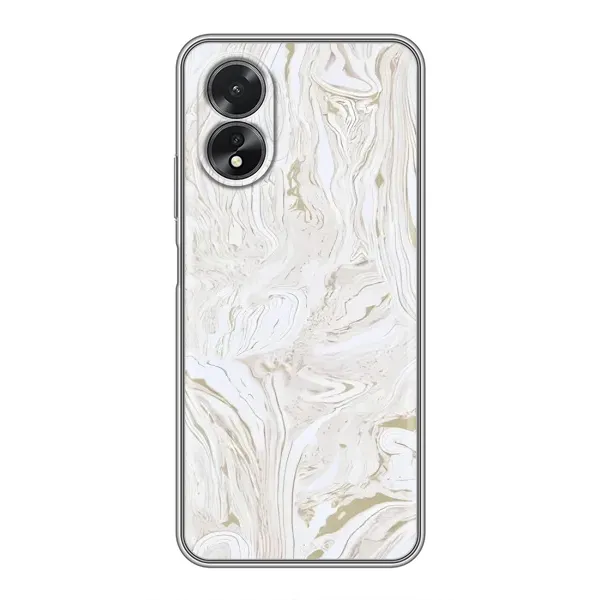 Чехол с принтом «Белый мрамор» для OPPO A38