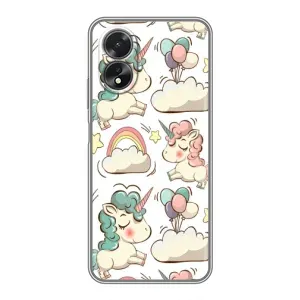 Чохол для OPPO А38 - (Єдинорожки - Новинки) (AlphaPrint) (Єдиноріжки)