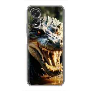 Чехол с принтом «Опасный крокодил» для OPPO A38