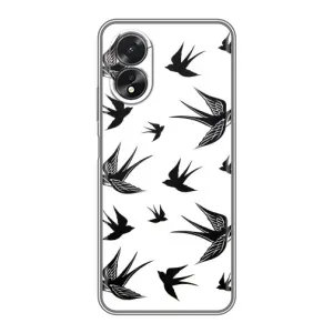 Чехол с птицами на Oppo A38 (VPrint) (Ласточки)