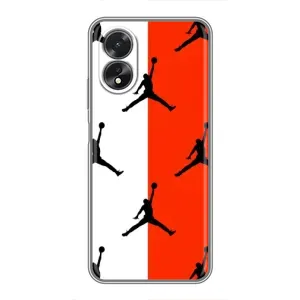 Чехлы для Oppo A38 - с картинкой JORDAN (AlphaPrint) (Лого Джордан)
