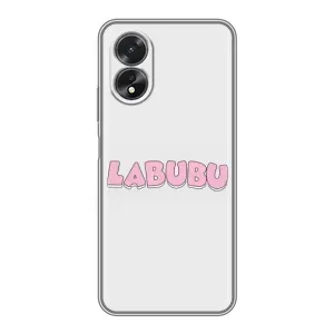 Чехол с Лабубу на Oppo A38 (Лого Лабубу)
