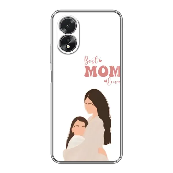 Чехол с принтом «Мама и дочка» для OPPO A38