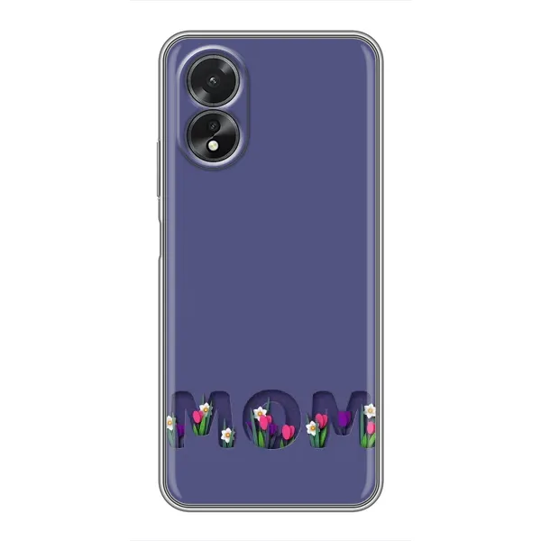 Чехол с принтом «Мама в цветах» для OPPO A38