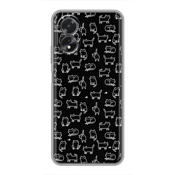 Чехол с принтом «Меленькие котики» для OPPO A38