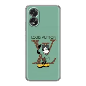 Чехлы Луи Витон для Oppo A38 (AlphaPrint - LOUIS VUITTON) (Микки Маус LV)