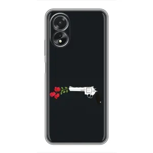 Чехлы (ART) Цветы на Oppo A38 (VPrint) (Неожиданные цветы)