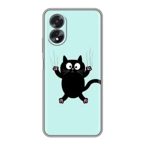 Чехол с принтом «Падающий кот» для OPPO A38