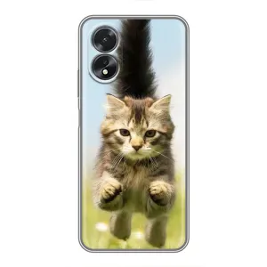 Чехлы с Котиками для Oppo A38 (VPrint) (Прыжок кота)