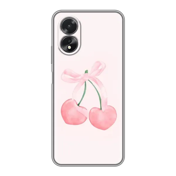Чехол с принтом «Розовые вишни» для OPPO A38