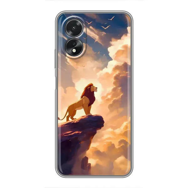 Чехол с принтом «Симба на скале» для OPPO A38