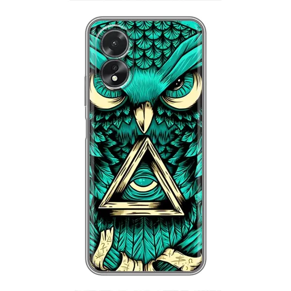 Чехол с принтом «Сова с глазом» для OPPO A38