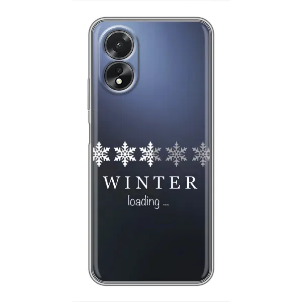 Чохол з принтом «Winter loading» для OPPO A38 Чохол з принтом «Winter loading» для OPPO A38