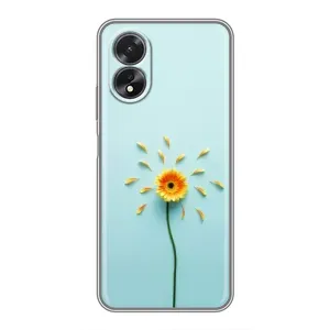 Чехлы с Цветами для Oppo A38 (VPrint) (Желтый цветок)