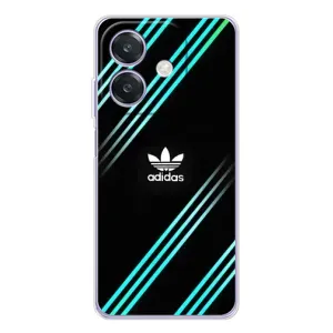 Чохли Адидас для OPPO A3x (AlphaPrint) (Адідас з полосами)