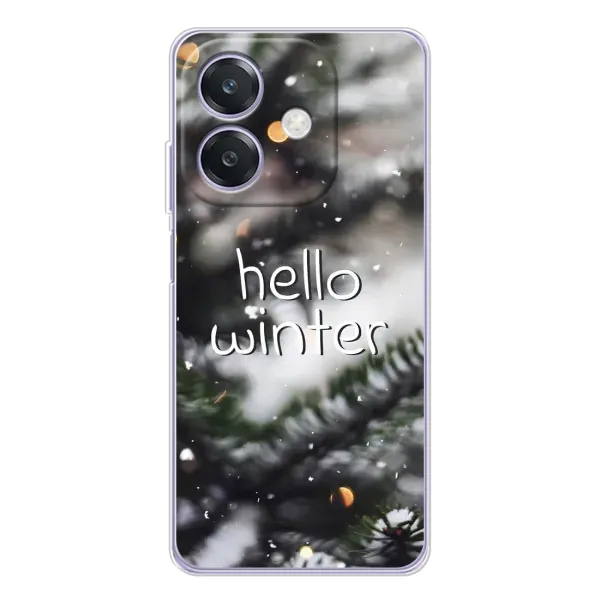 Чохол з принтом «Hello winter» для OPPO A3x