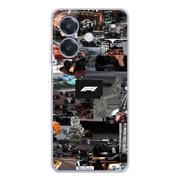 Чохол з принтом «Гоночний колаж Ф1» для OPPO A3x