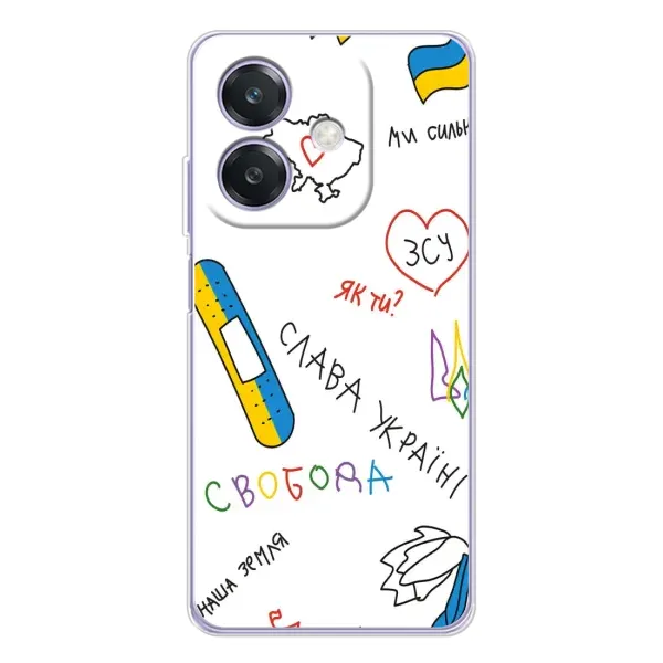 Чохол з принтом «Стикер» для OPPO A3x