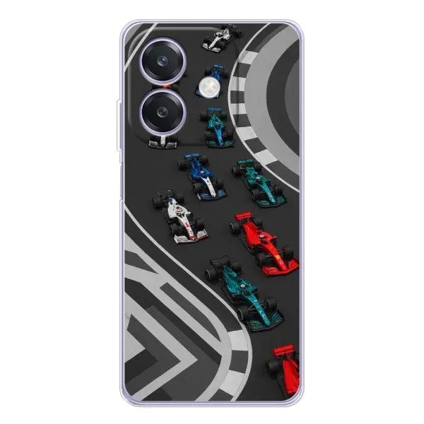 Чохол з принтом «Траса Ф1» для OPPO A3x