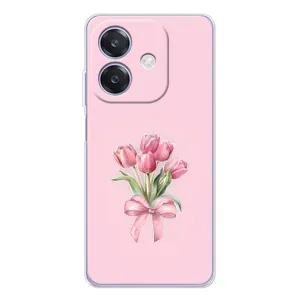 Чохол з розовим принтом для OPPO A40m (Букет квітів)
