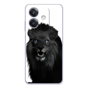 Чехлы с картинками животных OPPO A40m (Черный ЛЕВ)